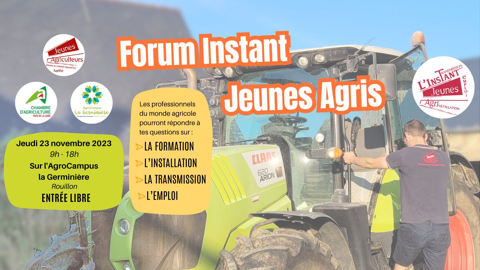 FORUM INSTANT JEUNES AGRIS SARTHE